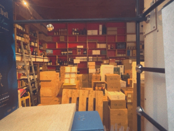 Peeking inside a storefront